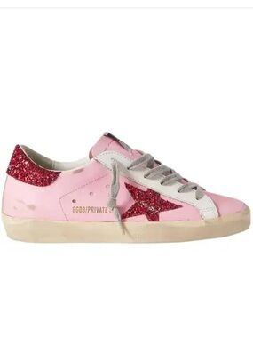 Golden Goose Rare Private Edition Super Star Glitter Star Sneaker